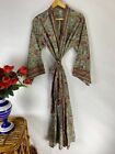 Odzież damska Długa kimono Indyjska Handmade Robe Piękna wiskoza Jedwab Sukienka