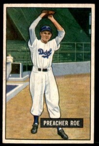 1951 Bowman #118 Preacher Roe EX-MT
