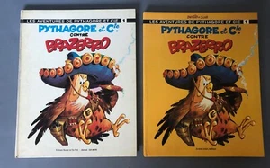 DERIB - 2 ALBEN MIT ZEICHNUNG WIDMUNG - PYTHAGORAS ET Co. - (1967) - Bild 1 von 12