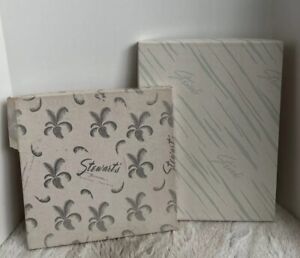 VINTAGE Sm Handkerchief Scarf Gift Boxes Stewarts Dept Store Baltimore, MD RETRO