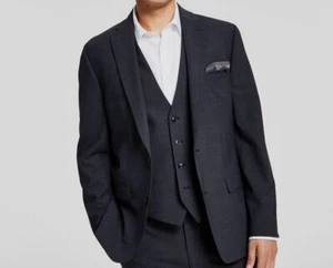 Bar III Men's Gray Wool Blend Slim-Fit Suit Jacket Size 46R - Picture 1 of 1