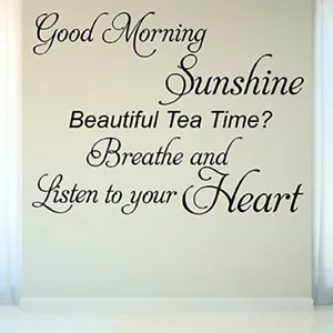 Pegatinas de pared buenos días sol CITAS DE PARED vinilo pared arte calcomanía pegatina S66 - Imagen 1 de 6
