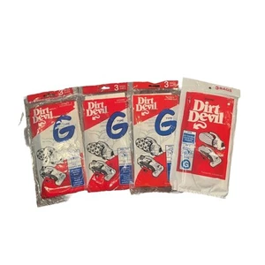 Dirt Devil Genuine Hand Vac Dust Vacuum Cleaner Bags Type G 3pk - 4 Packs (12) - Picture 1 of 3