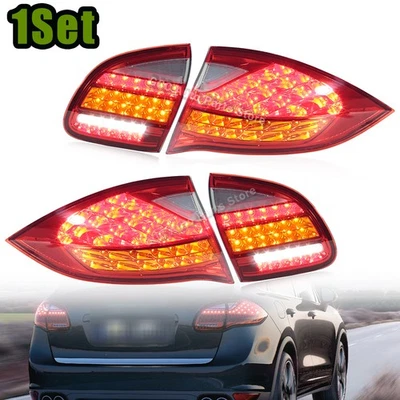 4Pcs Taillight For Porsche Cayenne 2011-2014 Turn Light Driving Warning Light - Image 1 of 4