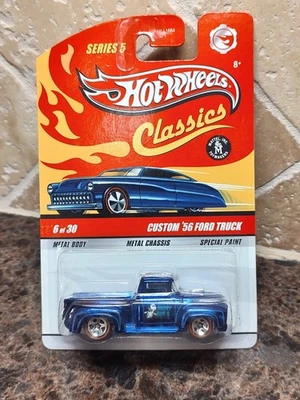 Hot Wheels Classics Series 5 Custom 56 Ford Truck (blue) - Image 1 of 3