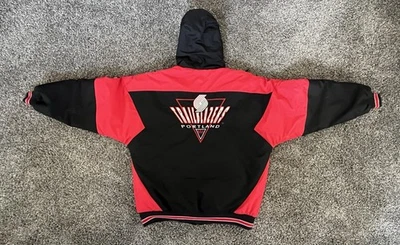 Vintage 1990s Logo 7 Portland Trailblazers Puffer Jacket EXCELLENT CONDITION LG - Image 1 of 4