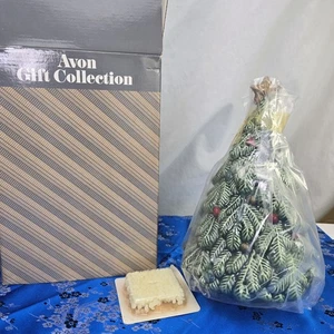 Avon Christmas Tree Pomander New In Box W/ Gingerbread Fragranced Wax Chips - Picture 1 of 22