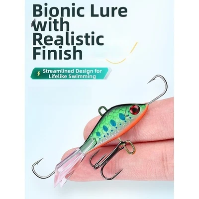 7 4cm 15g Eisangeln Metall Jig Köder für Karpfen Welse mit Stachelhaken - Bild 1 von 4