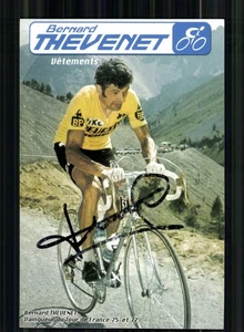 Tarjeta de autógrafo Bernard Thevenet original firmada ciclismo + A 247266 - Imagen 1 de 2