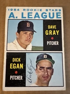 1964 Topps #572 DICK EGAN Autographed SIGNED Card - DETROIT TIGERS - Picture 1 of 2