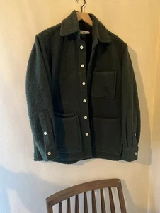 New Tony Shirtmakers Olive Casentino Wool Chore Jacket Coat Large Rudy Jude - Picture 1 of 3