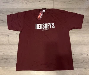 Hershey's Chocolate Las Vegas Nevada Brown T-Shirt Size 2XL NWT Pre-Shrunk - Picture 1 of 5