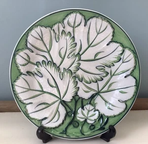 Antiguo plato victoriano perla mayólica plato T Dimmock Co bastones años 1830 - Imagen 1 de 6