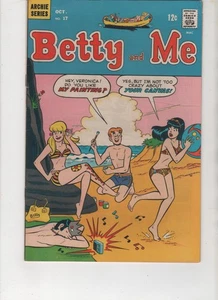 Betty and Me #17, Dan DeCarlo Bikini GGA Cover, FN+ 6.5, OWP, 1st Print, 1968 - Picture 1 of 2