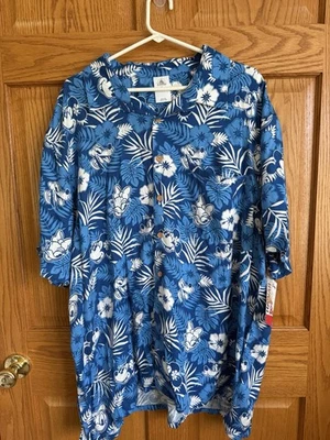 Novo com etiquetas!! Camisa havaiana Disney 2XL resort férias viagem em família pateta Donald - Imagem 1 de 4