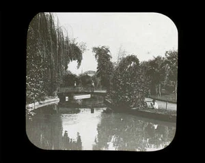 Laternendia Kairo Jardin de l’Esbekieh 1870er Bonfils Fotografie Ägypten - Bild 1 von 1