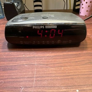 Philips Magnavox AJ3080 Reloj Despertador Radio AM/FM Usado Probado Batería bkup P22 - Imagen 1 de 3
