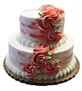 DEZICAKES Gefälschte Hochzeitstorte Künstliche Lebensmittel Gefälschte Pfirsich Tier Torte - Bild 1 von 6