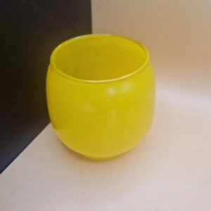 FEUERHAND JENA Glas 275/276 GELB / PETROLEUMLAMPE / Sturmlaterne Ersatzglas DDR - Bild 1 von 3