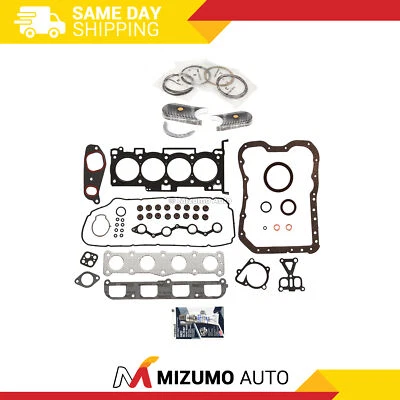 Full Gasket Set Bearings Rings Fit 06-09 Hyundai Sonata Kia Optima Rondo 2.4 - Image 1 of 4
