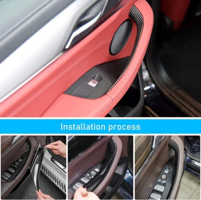 Cubiertas de tracción de manija de puerta interior de plástico ABS aptas para BMW X3 X4 G01 G02 2018-22 Foto 1 de 4