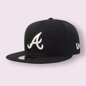 Atlanta Braves ATL MLB Game Authentic 59FIFTY Fitted Cap - 5950 A/Axe Logo Hat - Picture 1 of 16