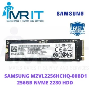 SAMSUNG 256GB NVME 2280 SSD MZVL2256HCHQ-00BD1 - Picture 1 of 1