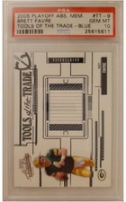 2005 Absolute Memorabilia Brett Favre TOOLS OF TRADE BLUE /150 PSA 10 POP 2