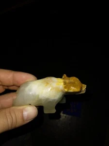 Awesome Carved Jade?  Polar Bear (See description) - Picture 1 of 5
