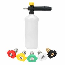 Adjustable Snow Foam, Jet Wash Spray Gun with 1/4 Inch Quick Connect, 1L