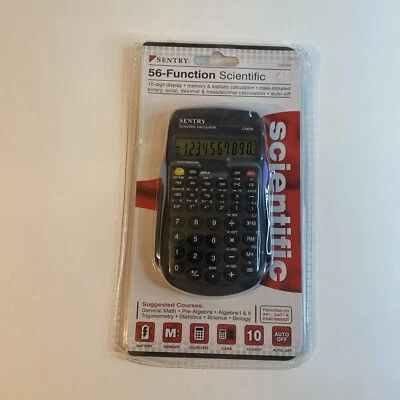 Sentry #CA656 56 Function Scientific Calculator Algebra Trigonometry Statistics - Image 1 of 4