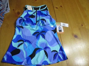 New ZeroXposur Sun Smart Scuba Zip Tankini Swim Wear Top Size  XSmall,UPF 30+ - Picture 1 of 9