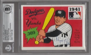 1971 Fleer Laughlin WS #39 Signed Red Ruffing (d.1986) Baseball Card HOF BAS - Picture 1 of 2