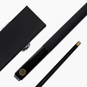 BCE MARK SELBY Metálico NEGRO Grafito Simulado 2 piezas Taco de Snooker y ESTUCHE RÍGIDO - Imagen 1 de 7