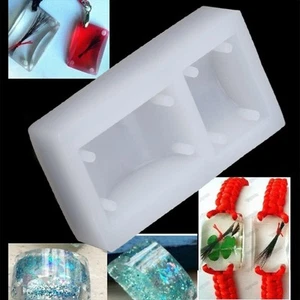 Rectangle Silicone DIY Mold Bracelet Pendant Jewellery Making Mould Resin Hole - Picture 1 of 7