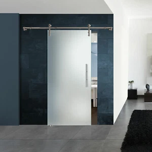 Glasschiebetür 135-1-S-V1000 Satinatoglas ESG 8 mm Dekor "Full Screen" - Bild 1 von 5
