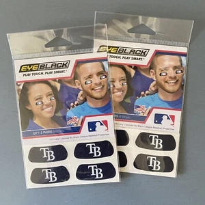 (2) Tampa Bay Rays Eye Black Stickers Baseball Authentic Team Spirit Fan - Picture 1 of 1