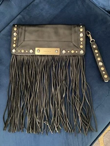 KAREN MILLEN FRINGE TASSELS BAG HANDBAG NEW - Picture 1 of 4