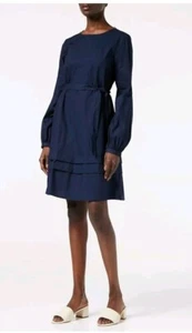 Vila Clothes Midi Dress, Navy, Ladies , Size 10 RRP £38 - Picture 1 of 9