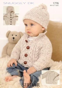 Sirdar Knitting Pattern - Snuggly DK, Sweater Jacket and Hat 1776 - Picture 1 of 1