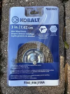 Nuevo cepillo de alambre fino de 3"" KOBALT #0323622 1/4 in. Vástago envío gratuito - Imagen 1 de 2