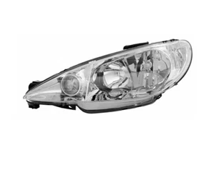 phare gauche pour PEUGEOT 206 1998 1999 2000 2001 2002- chrome VP1336L - Picture 1 of 1
