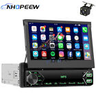 7" Flip Out Touch Screen Car Stereo Radio Bluetooth MP5 Player Single 1DIN + Cam