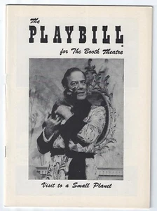 Original Playbill 1957 Visit to a Small Planet + postcard at The Booth Theatre - Picture 1 of 4