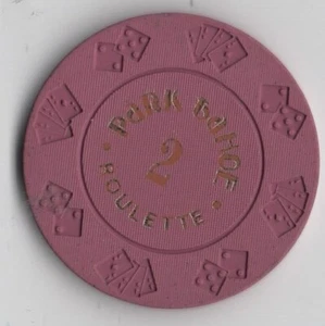 Nevada, Stateline: Park Tahoe Roulette Table 2 Brown - Picture 1 of 2