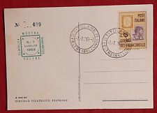 ANNULLO POSTALE MOSTRA FILATELICA FELTRE 1963 (francobollo 15 lire) NUOVO