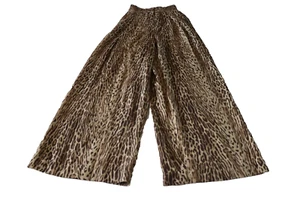Zimmermann Dress Pants Womens Size 0 Brown Zipper Pockets Silk Belted Pleated - Picture 1 of 13
