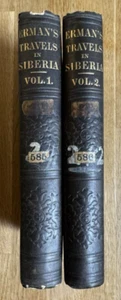 1850 Travels in Siberia 1st American Ed. Adolph Erman Salem NC Literary Society - Imagen 1 de 19