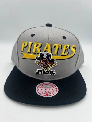 全新带标签 匹兹堡海盗队 复古 美国职棒大联盟 棒球 平沿帽 可调帽子 — 第 1/4 张图片