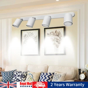 Modern 4 Way Spotlights Adjustable Ceiling Light LED GU10 6000K Pendant Lamp UK - Picture 1 of 13